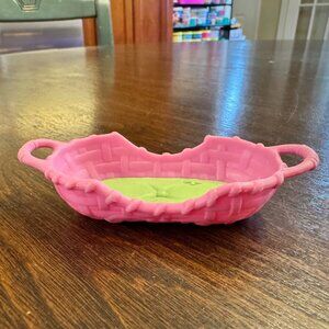 LPS Authentic Replacement Bed Basket Pink Green Littlest Pet Shop Hasbro